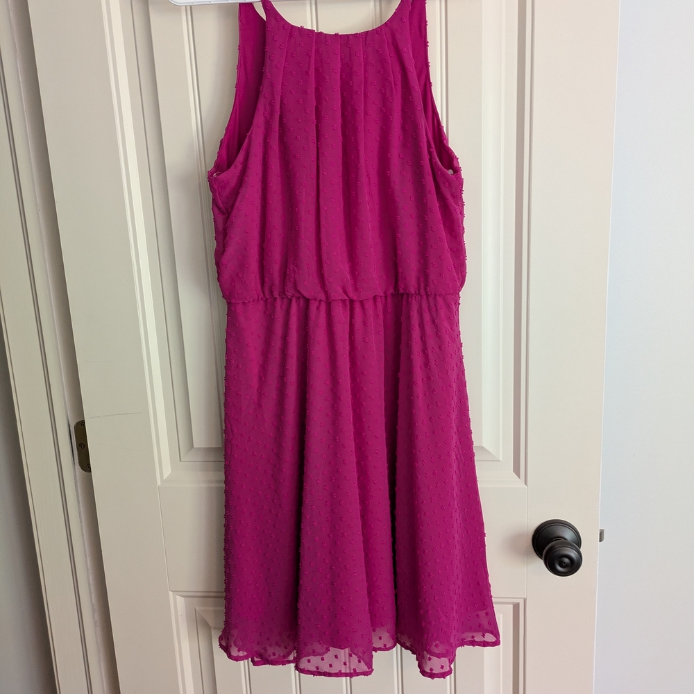 Suzy Shier Vibrant Pink Kids Dress